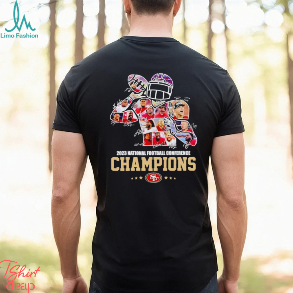 2023 National Football Conference Champions San Francisco 49ers signatures shirt 2023 National Football Conference Champions San Francisco 49ers signatures shirt