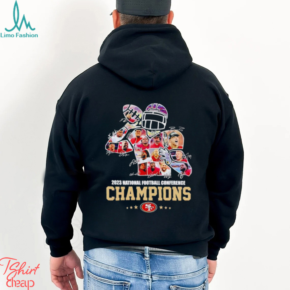 2023 National Football Conference Champions San Francisco 49ers signatures shirt 2023 National Football Conference Champions San Francisco 49ers signatures shirt