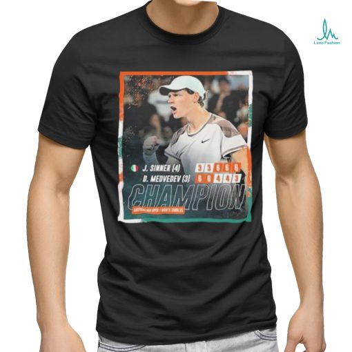 2024 Australian Open Champion Is Jannik Sinner 1st Grand Slam Final And 1st Grand Slam Title shirt