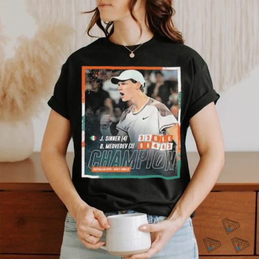 2024 Australian Open Champion Is Jannik Sinner 1st Grand Slam Final And 1st Grand Slam Title shirt