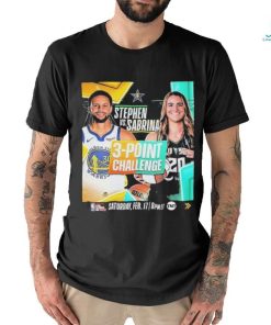 3 Point Challenge The Stage Is Set Stephen Curry Vs Sabrina Ionescu Shirt