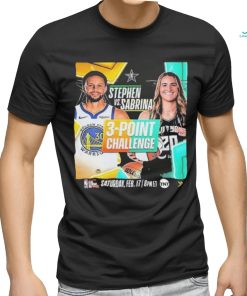 3 Point Challenge The Stage Is Set Stephen Curry Vs Sabrina Ionescu Shirt