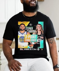 3 Point Challenge The Stage Is Set Stephen Curry Vs Sabrina Ionescu Shirt