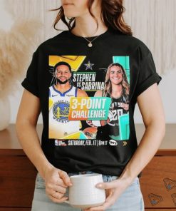 3 Point Challenge The Stage Is Set Stephen Curry Vs Sabrina Ionescu Shirt