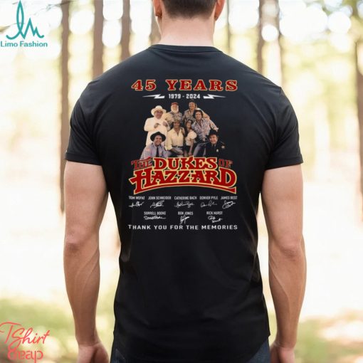 45 Years 1979 – 2024 The Dukes Of Hazzard Thank You For The Memories T Shirt