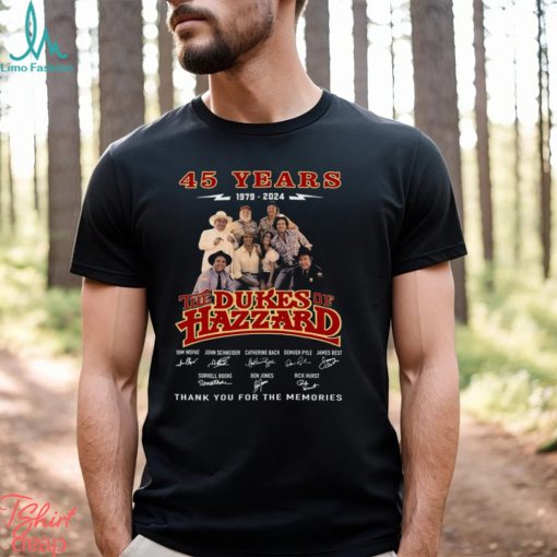 45 Years 1979 – 2024 The Dukes Of Hazzard Thank You For The Memories T Shirt