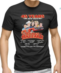 45 Years Of The Dukes Of Hazzard 1979 2024 Thank You For The Memories Signatures Shirt