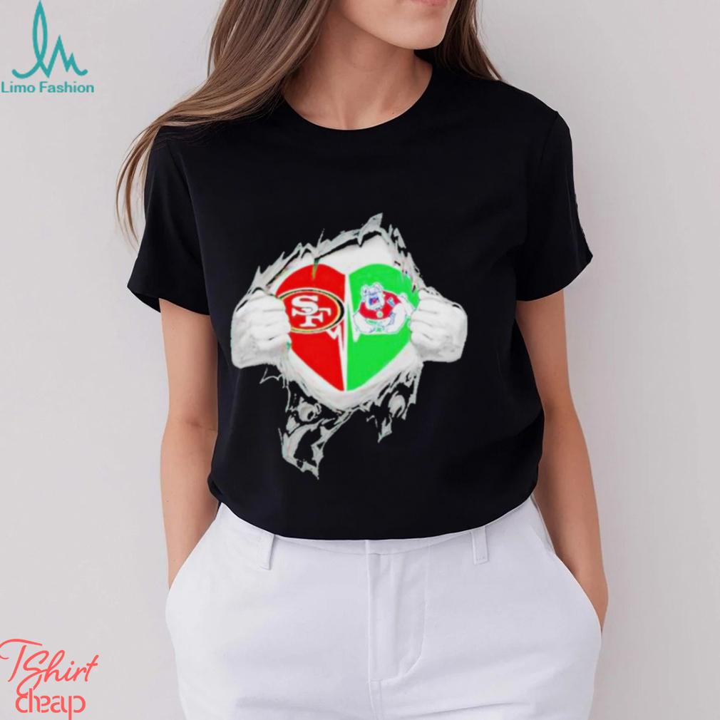 49ers Fresno State Bulldogs It’s In My Heart Shirt 49ers Fresno State Bulldogs It’s In My Heart Shirt