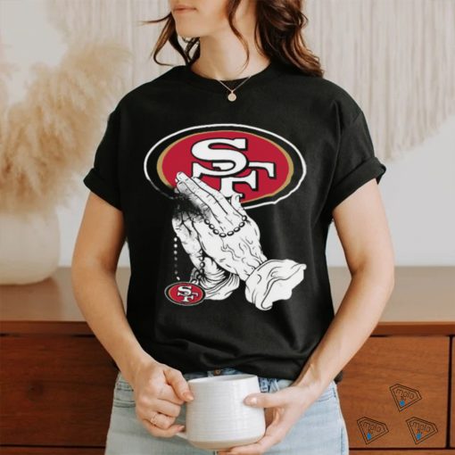 49ers Praying Hands San Francisco 49ers T Shirt