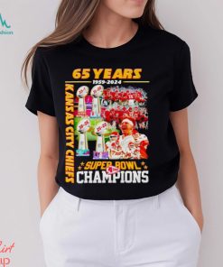 65 years 1959 2024 Kansas City Chiefs Super Bowl Champions shirt