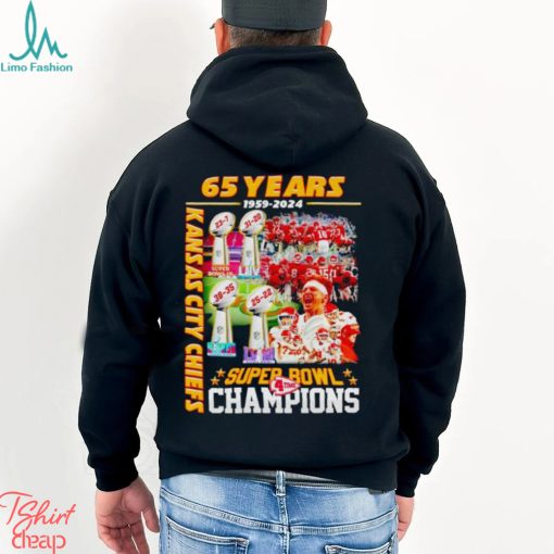 65 years 1959 2024 Kansas City Chiefs Super Bowl Champions shirt