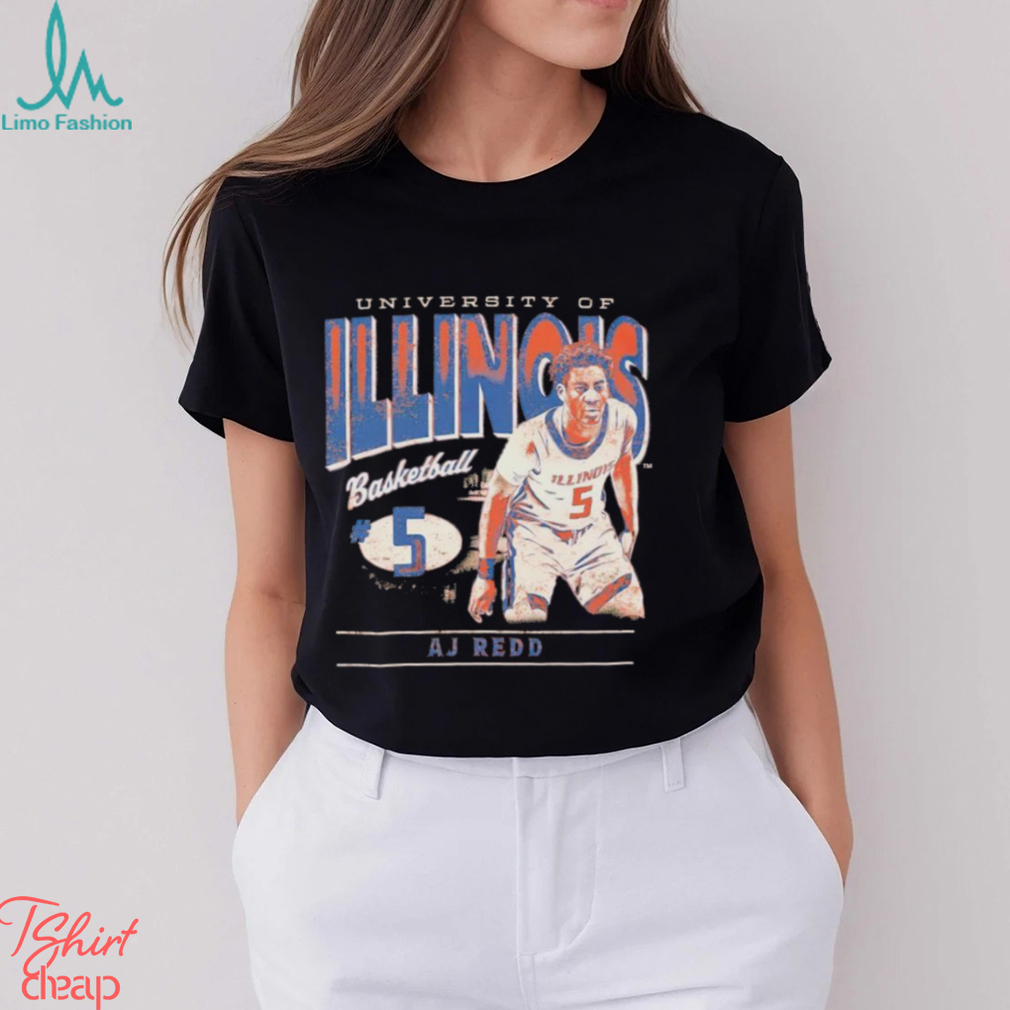 Aj Redd 5 University of Illinois basketball shirt