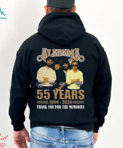 Alabama 55 Years 1969 – 2024 Thank You For The Memories T Shirt