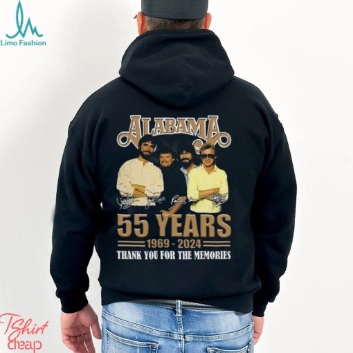 Alabama 55 Years 1969 – 2024 Thank You For The Memories T Shirt