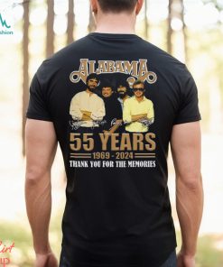 Alabama 55 Years 1969 – 2024 Thank You For The Memories T Shirt