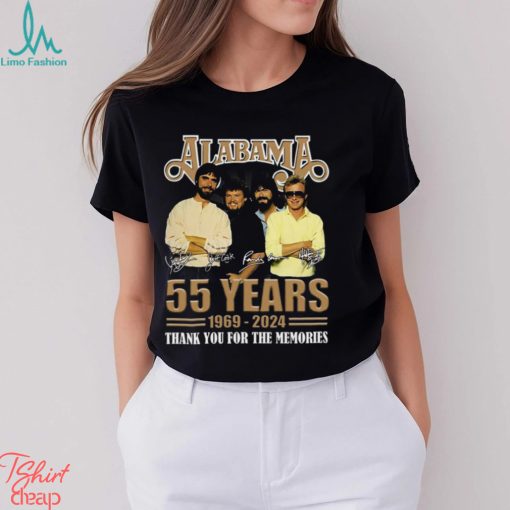 Alabama 55 Years 1969 – 2024 Thank You For The Memories T Shirt