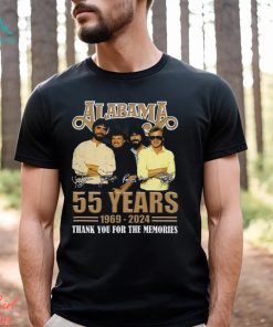 Alabama 55 Years 1969 – 2024 Thank You For The Memories T Shirt