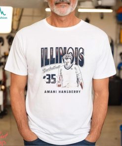 Amani Hansberry 35 University of Illinois basketball shirt