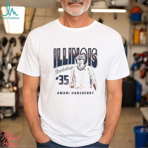 Amani Hansberry 35 University of Illinois basketball shirt
