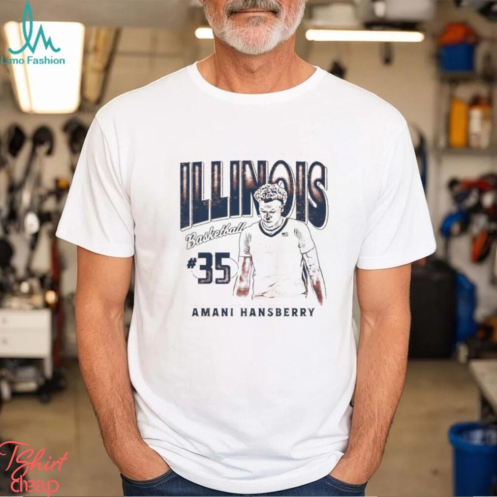 Amani Hansberry 35 University of Illinois basketball shirt Amani Hansberry 35 University of Illinois basketball shirt