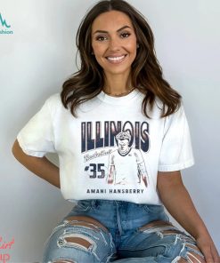 Amani Hansberry 35 University of Illinois basketball shirt