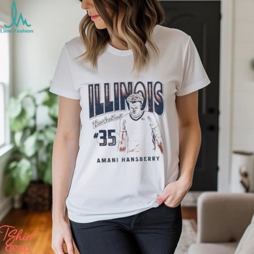 Amani Hansberry 35 University of Illinois basketball shirt