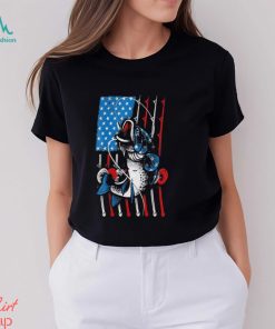 American Flag Cool Fishing Usa Fish Lover Shirt