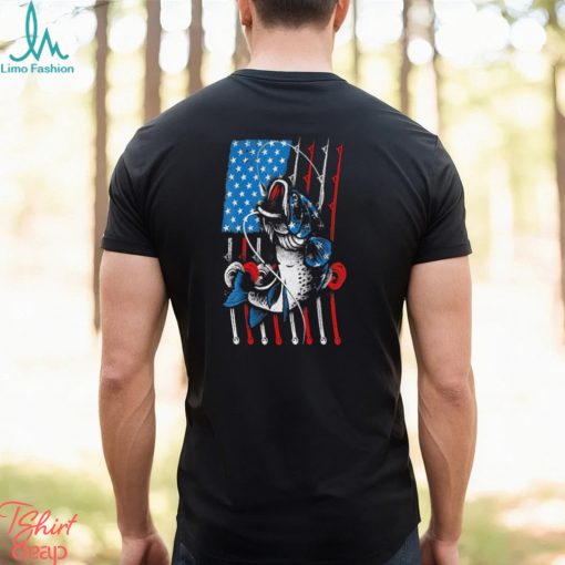 American Flag Cool Fishing Usa Fish Lover Shirt
