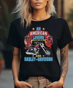 An American Legends Michael Jordan And Harley Davidson Signature Shirt