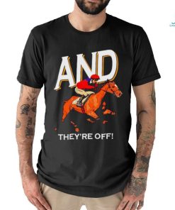 And they’re off Kentucky derby horse racing shirt