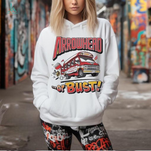 Arrowhead tailgate time or Bust retro t shirt