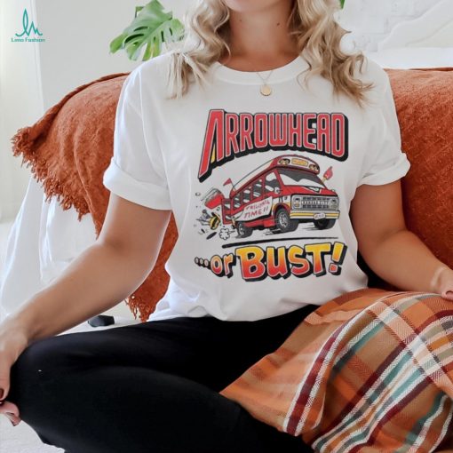 Arrowhead tailgate time or Bust retro t shirt