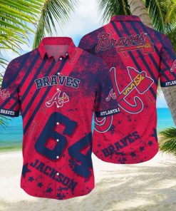 Atlanta Braves MLB Custom Number And Name Luau 3D Hawaiian Shirt For Men Women