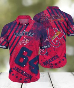 Atlanta Braves MLB Custom Number And Name Luau 3D Hawaiian Shirt For Men Women