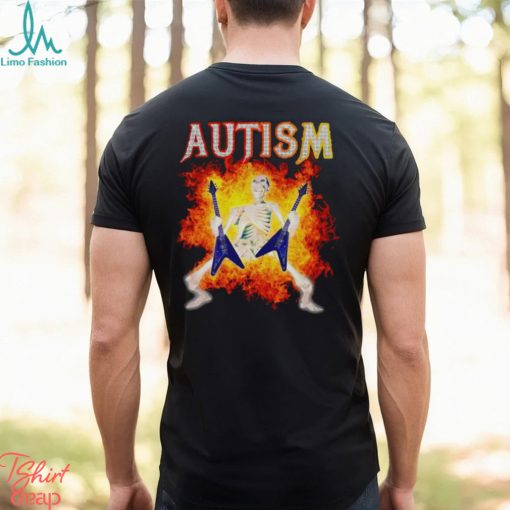 Autism Skeleton meme funny shirt