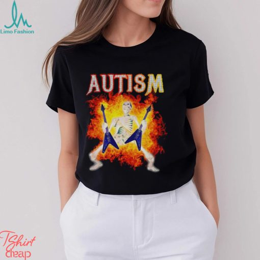 Autism Skeleton meme funny shirt