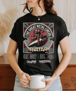 Avatar The Greatest Metal Circus Tour 2024 Shirt