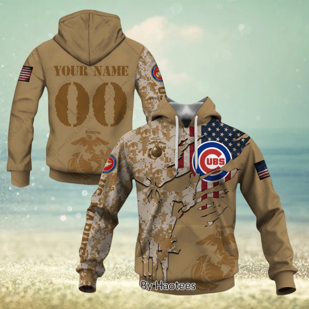 BEST MLB Chicago Cubs Marine Camo Hoodie BEST MLB Chicago Cubs Marine Camo Hoodie