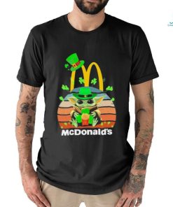 Baby Yoda Hug McDonald’s Logo St Patrick’s Day Vintage Shirt