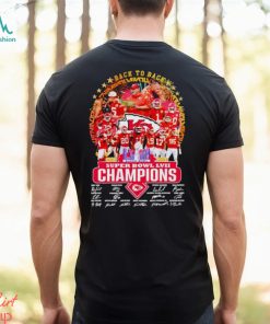 Back to back 2023 2024 Super Bowl LVIII Champions Kansas City Chiefs signatures shirt