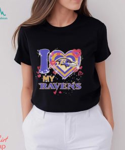 Baltimore Ravens I Love Valentine Helmet Shirt