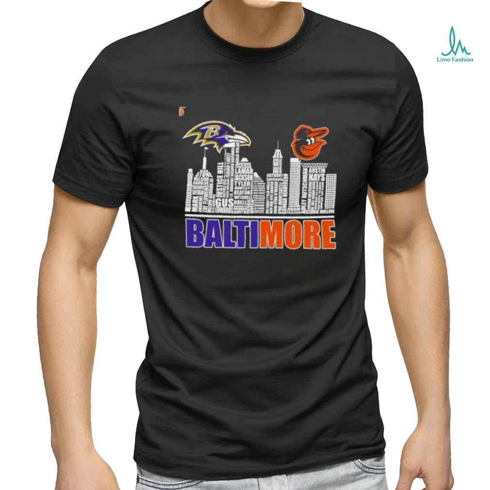 Baltimore Ravens Vs Baltimore Orioles Players List Name Baltimore City Shirt Baltimore Ravens Vs Baltimore Orioles Players List Name Baltimore City Shirt