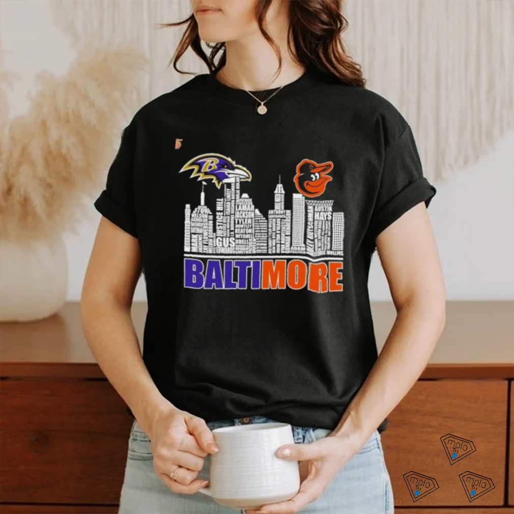 Baltimore Ravens Vs Baltimore Orioles Players List Name Baltimore City Shirt Baltimore Ravens Vs Baltimore Orioles Players List Name Baltimore City Shirt