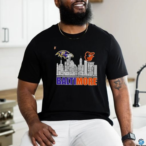 Baltimore Ravens Vs Baltimore Orioles Players List Name Baltimore City Shirt