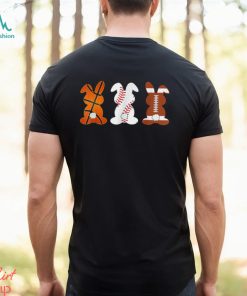 Basketball Baseball Football Sports Easter Bunny Rabbits T Shirt