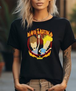 Beavis and Butt Head Metal Colors Rock Out Graphic Shirt