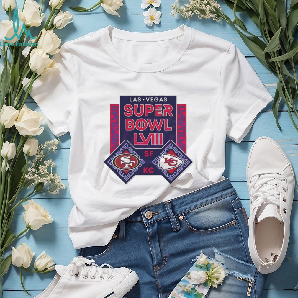 Best las Vegas Super Bowl LVIII 49ers vs Chiefs Football Shirt Best las Vegas Super Bowl LVIII 49ers vs Chiefs Football Shirt