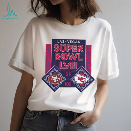 Best las Vegas Super Bowl LVIII 49ers vs Chiefs Football Shirt