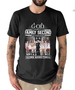 Big East 204 God First Family Second Then Uconn Women’s Basketball Signatures Shirt