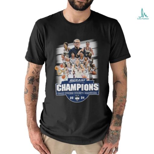 Bigeast Conference Champions Uconn Huskies Women’s Basketball 2024 T Shirt